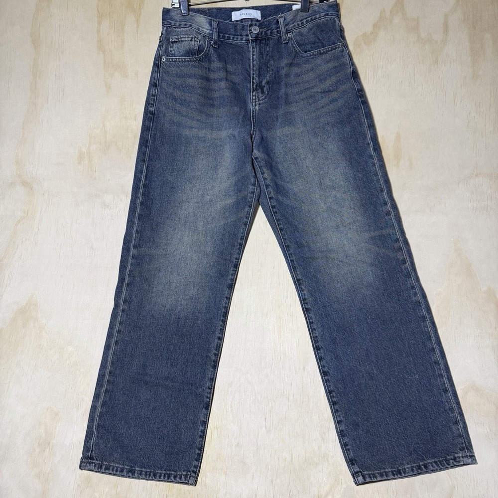 PacSun Dylan Baggy Jeans Men's 30x30 Black Gray Washed Wide Leg Skater Denim